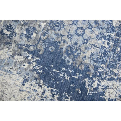 Cron Floral Blue Large Area Rugs For Living Room - LOOMLAN - LOOMLAN - Area Rugs