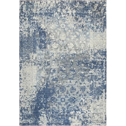 Cron Floral Blue Large Area Rugs For Living Room - LOOMLAN - LOOMLAN - Area Rugs