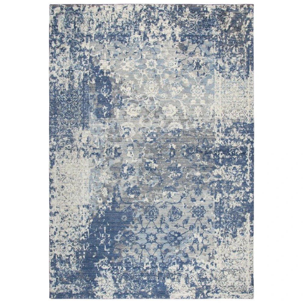 Cron Floral Blue Large Area Rugs For Living Room - LOOMLAN - LOOMLAN - Area Rugs