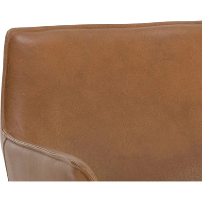 Crosby Leather Swivel Lounge Chair - LOOMLAN - SUNPAN - Accent Chairs