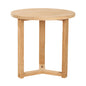 Cross Legs Nesting Teak Patio Side Table - LOOMLAN - HiTeak - Outdoor Side Tables