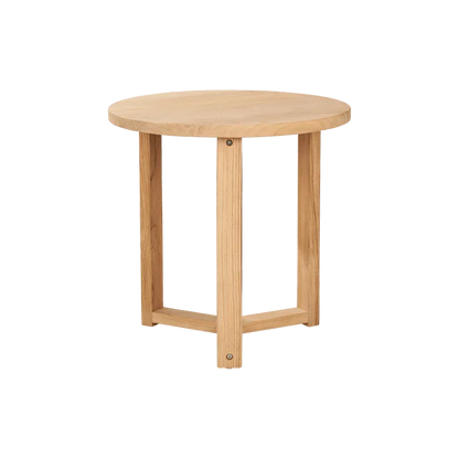 Cross Legs Nesting Teak Patio Side Table - LOOMLAN - HiTeak - Outdoor Side Tables