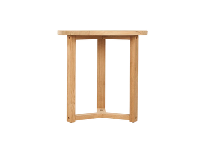 Cross Legs Nesting Teak Patio Side Table - LOOMLAN - HiTeak - Outdoor Side Tables