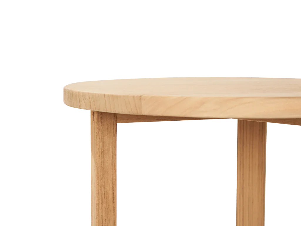 Cross Legs Nesting Teak Patio Side Table - LOOMLAN - HiTeak - Outdoor Side Tables