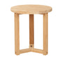Cross Legs Nesting Teak Patio Side Table - LOOMLAN - HiTeak - Outdoor Side Tables
