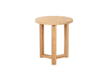 Cross Legs Nesting Teak Patio Side Table - LOOMLAN - HiTeak - Outdoor Side Tables