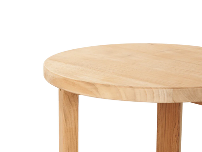 Cross Legs Nesting Teak Patio Side Table - LOOMLAN - HiTeak - Outdoor Side Tables