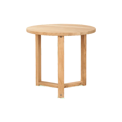Cross Legs Nesting Teak Patio Side Table - LOOMLAN - HiTeak - Outdoor Side Tables