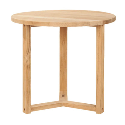 Cross Legs Nesting Teak Patio Side Table - LOOMLAN - HiTeak - Outdoor Side Tables