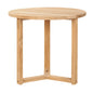 Cross Legs Nesting Teak Patio Side Table - LOOMLAN - HiTeak - Outdoor Side Tables