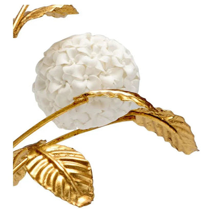 Crystal Based Hydrangea On Stand Sculpture - LOOMLAN - Chelsea House - Statues & Sculptures