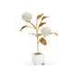 Crystal Based Hydrangea On Stand Sculpture - LOOMLAN - Chelsea House - Statues & Sculptures