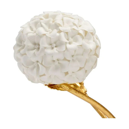 Crystal Based Hydrangea On Stand Sculpture - LOOMLAN - Chelsea House - Statues & Sculptures