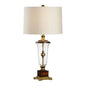 Crystal Brass And Wood Design Vase Table Lamp - LOOMLAN - Wildwood - Table Lamps
