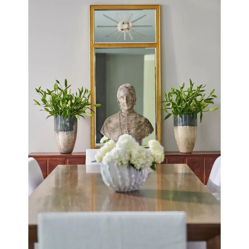 Crystal Trumeau Wood Framed Wall Mirror - LOOMLAN - Chelsea House - Wall Mirrors