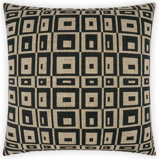 Cubic Raven Black Throw Pillow With Insert - LOOMLAN - D.V. Kap - Throw Pillows