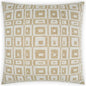 Cubic White Brown Throw Pillow With Insert - LOOMLAN - D.V. Kap - Throw Pillows