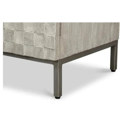 Cubist Four Door Credenza for Dining Room - LOOMLAN - Sarreid - Sideboards