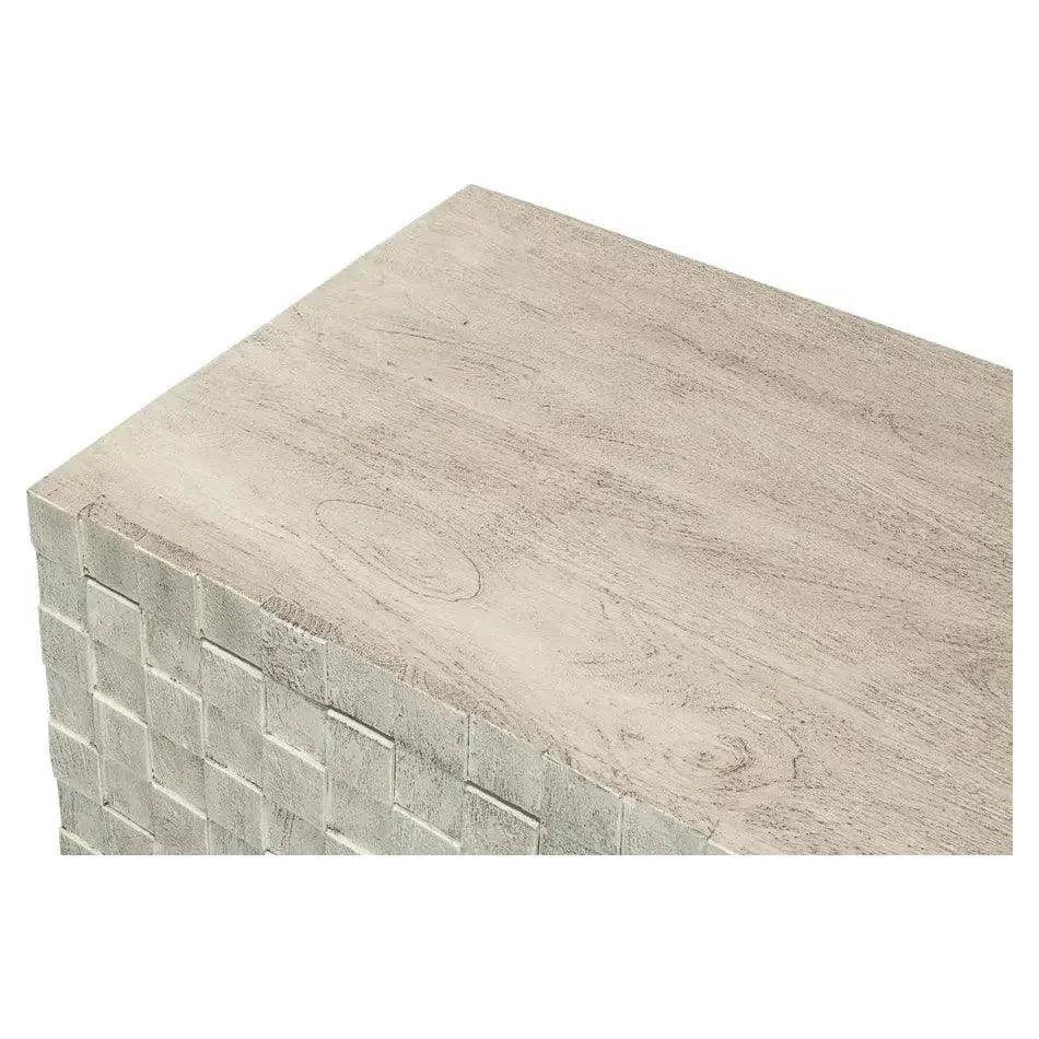 Cubist Four Door Credenza for Dining Room - LOOMLAN - Sarreid - Sideboards