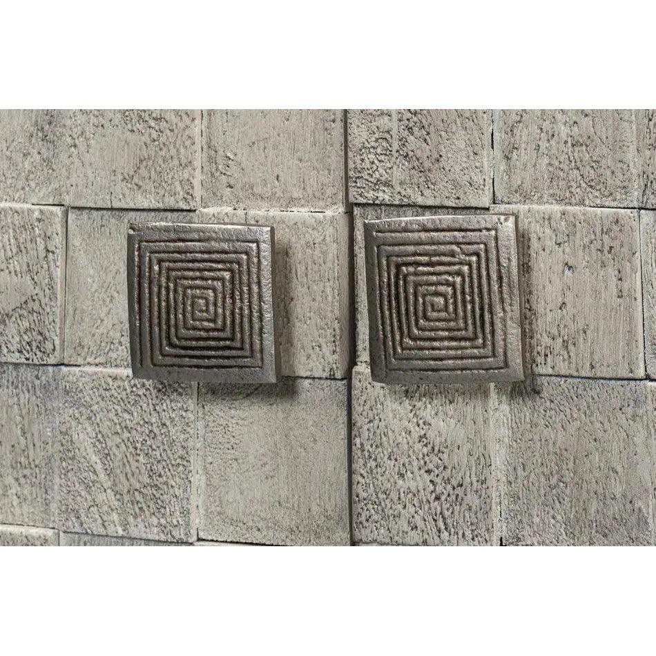 Cubist Four Door Credenza for Dining Room - LOOMLAN - Sarreid - Sideboards