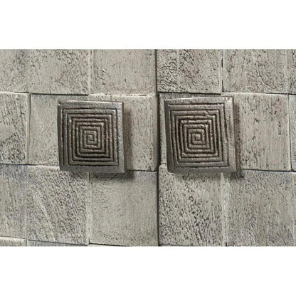 Cubist Four Door Credenza for Dining Room - LOOMLAN - Sarreid - Sideboards