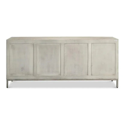 Cubist Four Door Credenza for Dining Room - LOOMLAN - Sarreid - Sideboards