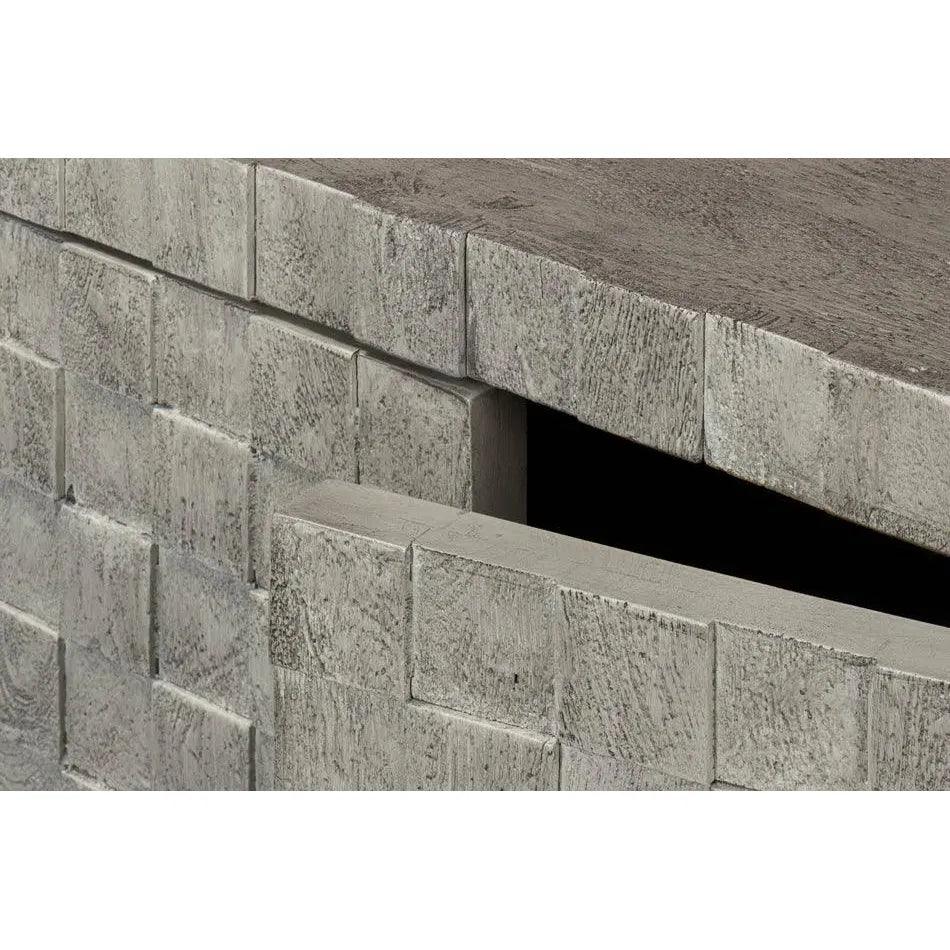 Cubist Four Door Credenza for Dining Room - LOOMLAN - Sarreid - Sideboards