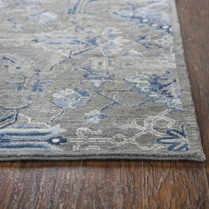 Cuca Floral Gray Large Area Rugs For Living Room - LOOMLAN - LOOMLAN - Area Rugs