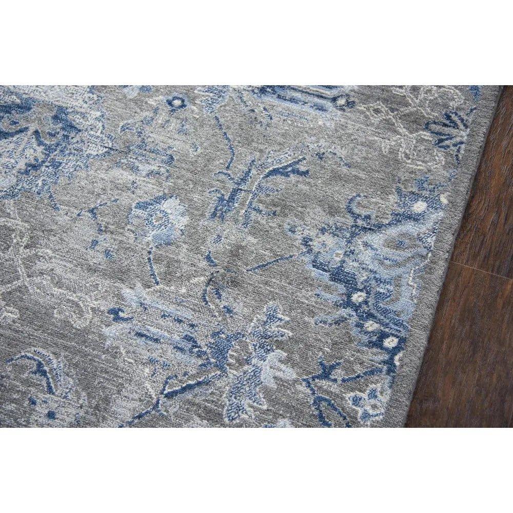 Cuca Floral Gray Large Area Rugs For Living Room - LOOMLAN - LOOMLAN - Area Rugs