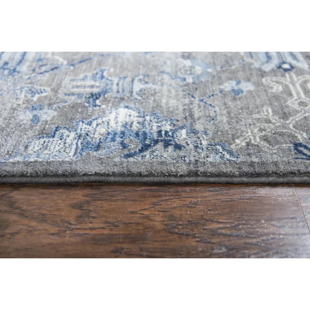 Cuca Floral Gray Large Area Rugs For Living Room - LOOMLAN - LOOMLAN - Area Rugs