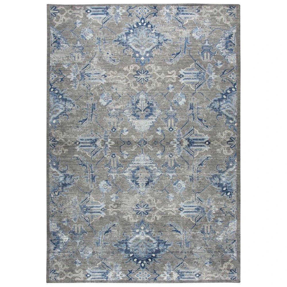 Cuca Floral Gray Large Area Rugs For Living Room - LOOMLAN - LOOMLAN - Area Rugs