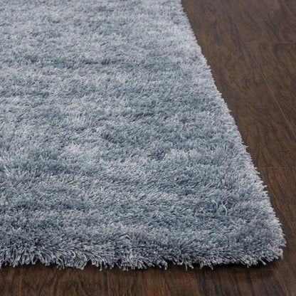 Cues Solid Blue Area Rugs For Living Room - LOOMLAN - LOOMLAN - Area Rugs