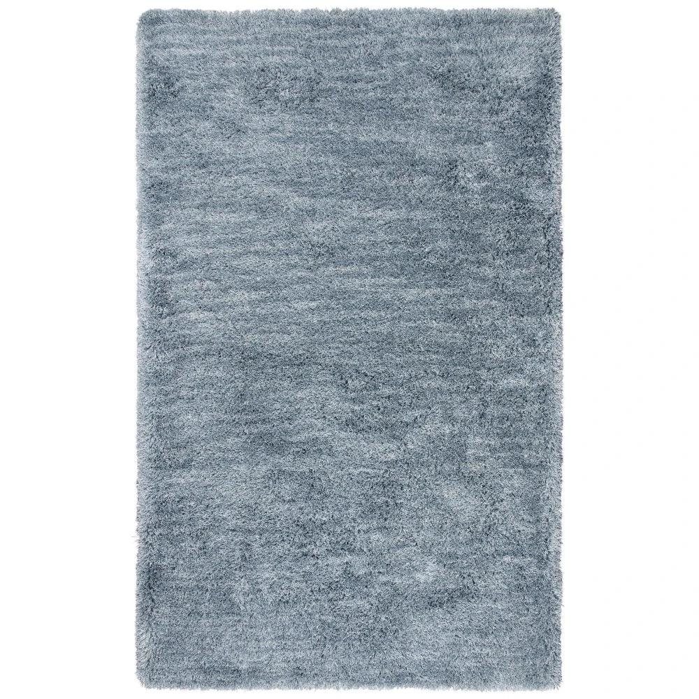 Cues Solid Blue Area Rugs For Living Room - LOOMLAN - LOOMLAN - Area Rugs