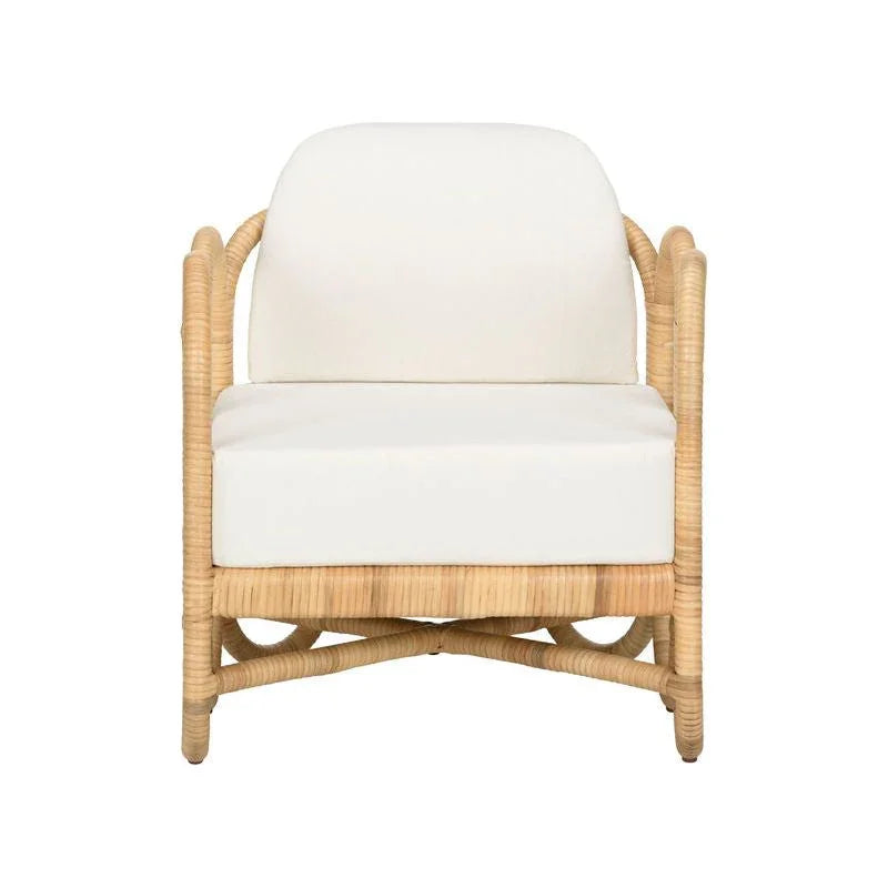 Cuixmala Natural Rattan Frame Lounge Chair - LOOMLAN - Wildwood - Accent Chairs