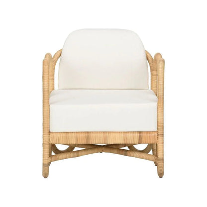 Cuixmala Natural Rattan Frame Lounge Chair - LOOMLAN - Wildwood - Accent Chairs