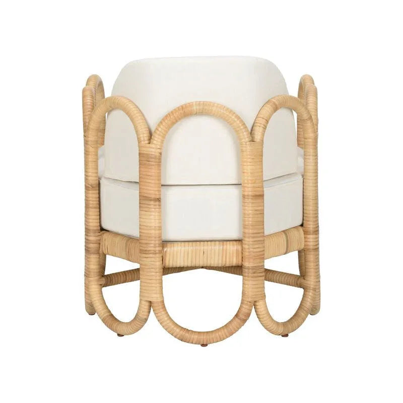 Cuixmala Natural Rattan Frame Lounge Chair - LOOMLAN - Wildwood - Accent Chairs