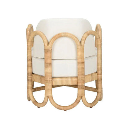 Cuixmala Natural Rattan Frame Lounge Chair - LOOMLAN - Wildwood - Accent Chairs