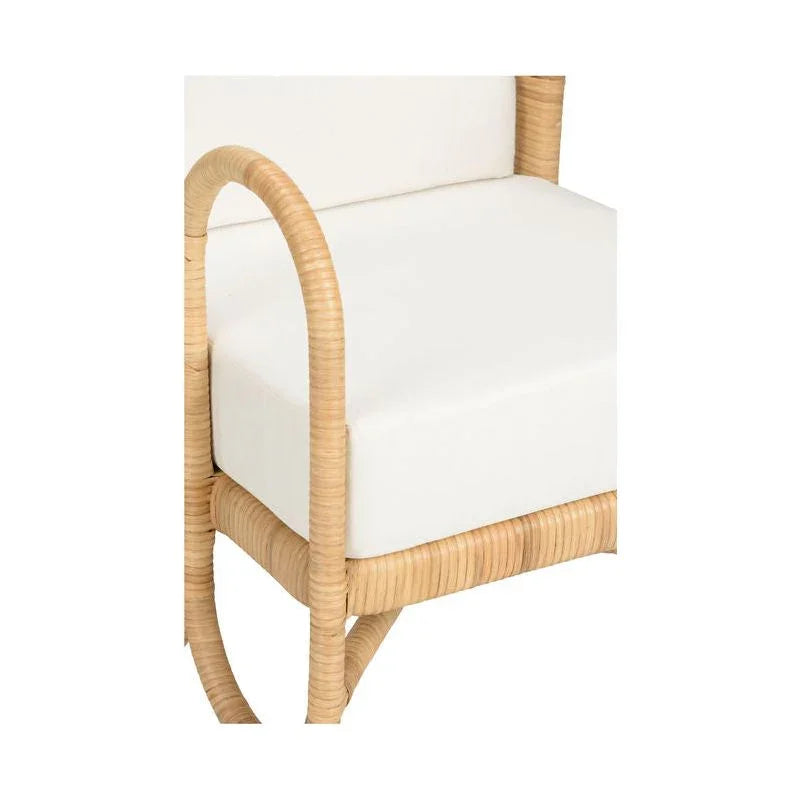 Cuixmala Natural Rattan Frame Lounge Chair - LOOMLAN - Wildwood - Accent Chairs