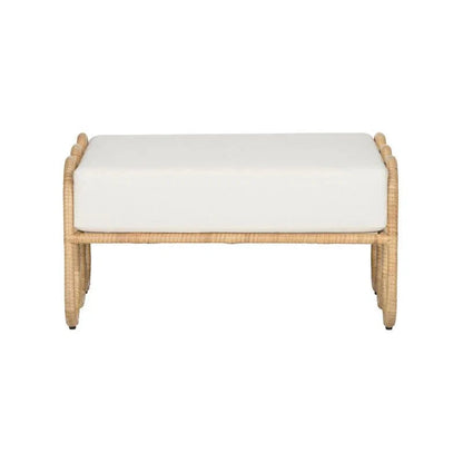 Cuixmala Woven Rattan Rectangular Ottoman - LOOMLAN - Wildwood - Ottomans