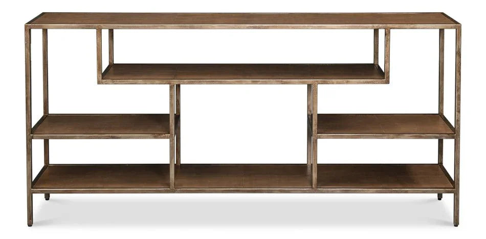 Cullum Irom Framed Rectangular Console Table - LOOMLAN - Sarreid - Console Tables