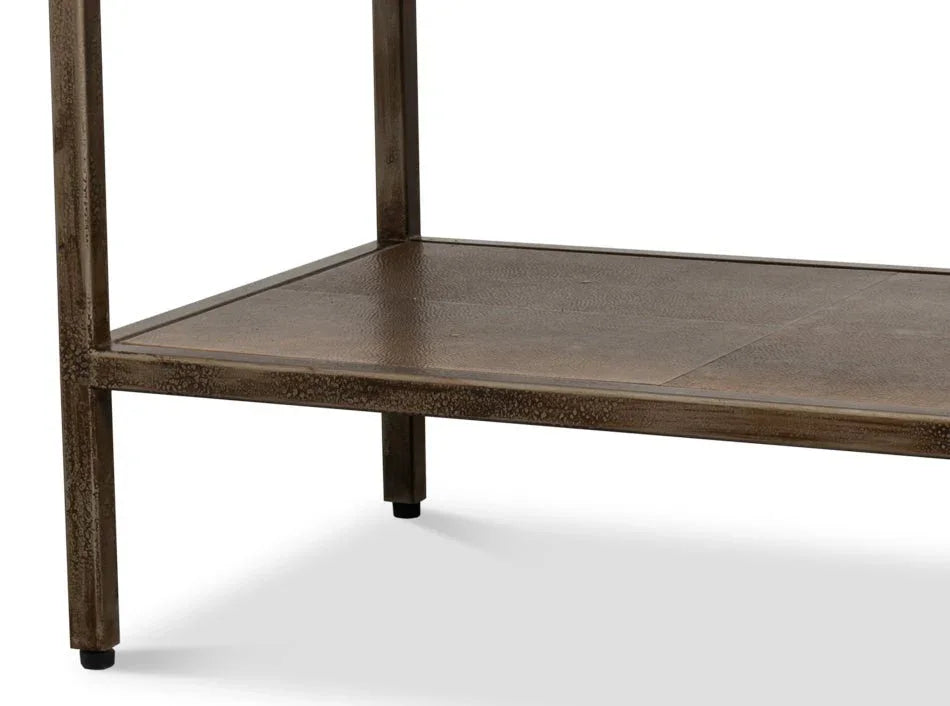 Cullum Irom Framed Rectangular Console Table - LOOMLAN - Sarreid - Console Tables