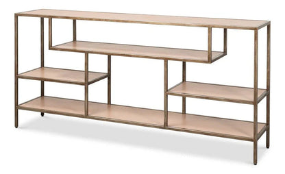 Cullum Irom Framed Rectangular Console Table - LOOMLAN - Sarreid - Console Tables