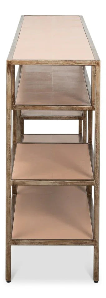 Cullum Irom Framed Rectangular Console Table - LOOMLAN - Sarreid - Console Tables