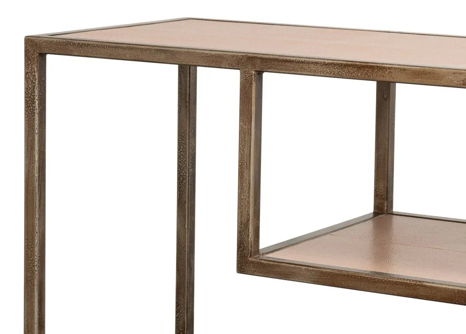 Cullum Irom Framed Rectangular Console Table - LOOMLAN - Sarreid - Console Tables