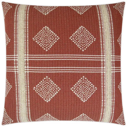 Cultural Brick Red Throw Pillow With Insert - LOOMLAN - D.V. Kap - Throw Pillows