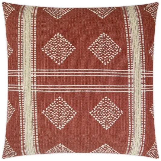Cultural Brick Red Throw Pillow With Insert - LOOMLAN - D.V. Kap - Throw Pillows