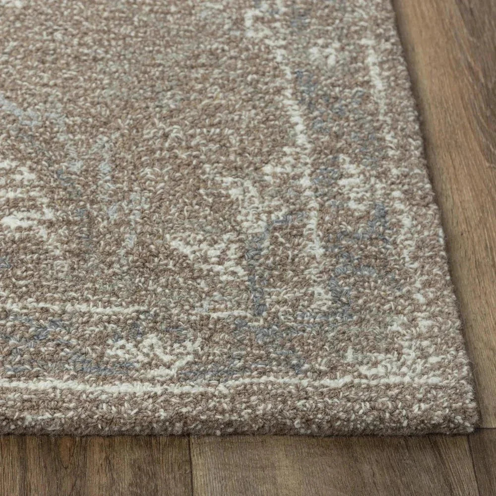 Cung Floral Brown Area Rugs For Living Room - LOOMLAN - LOOMLAN - Area Rugs