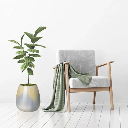 Cup Handcrafted Ceramic Outdoor Planter