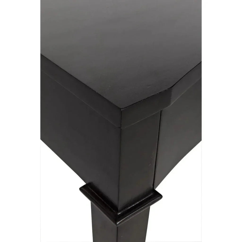 Curba Curved Desk With Drawers-Home Office Desks-Noir-LOOMLAN