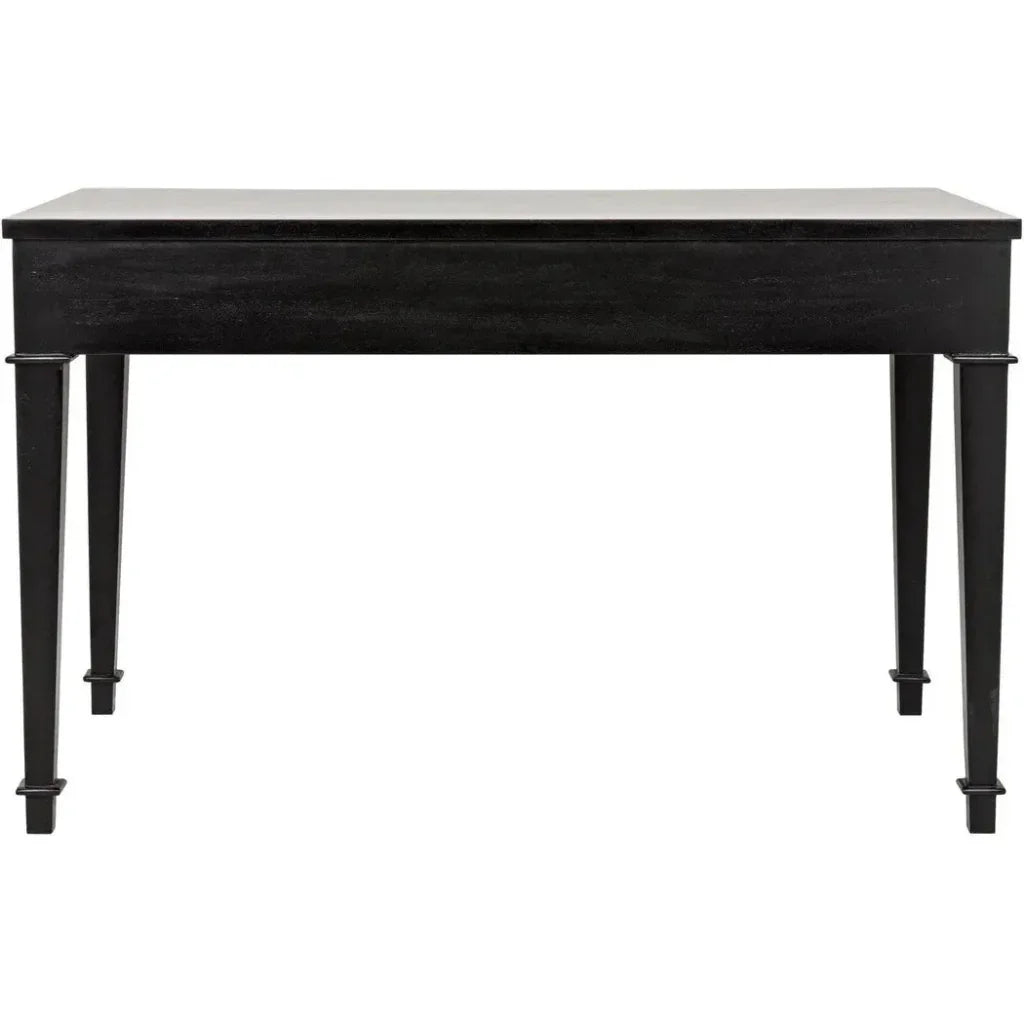 Curba Curved Desk With Drawers-Home Office Desks-Noir-LOOMLAN